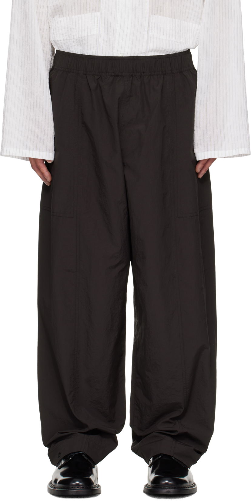Штани Studio Nicholson Studio Nicholson Ashi Wide Leg Trousers чорний | ASHI SNM - 1270