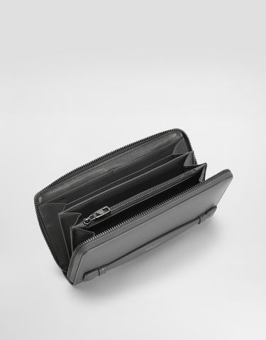 Гаманець Dolce & Gabbana Dolce & Gabbana Zip-Around Calfskin Wallet Сірий | BP1672AV95680730, 3