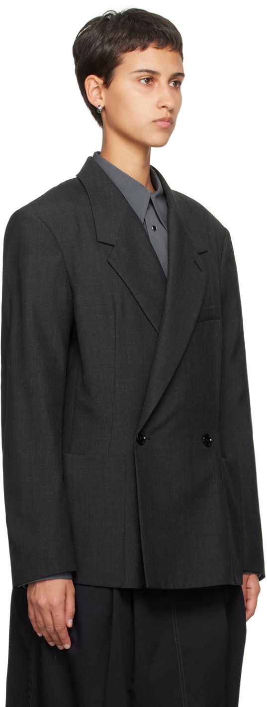 Куртка LEMAIRE Soft Tailored Double-Breasted Blazer чорний | JA1017 LF414, 1