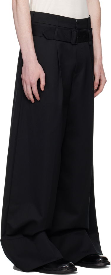 Штани Simone Rocha Simone Rocha Wide Leg Multi Belt Loop Trousers чорний | 4159 1217, 4