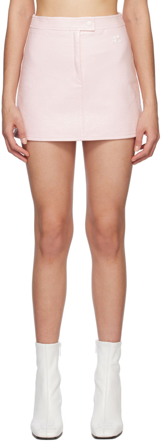 Спідниця Courrèges Zip-Fly Miniskirt Рожевий | PERCJU001VY0003