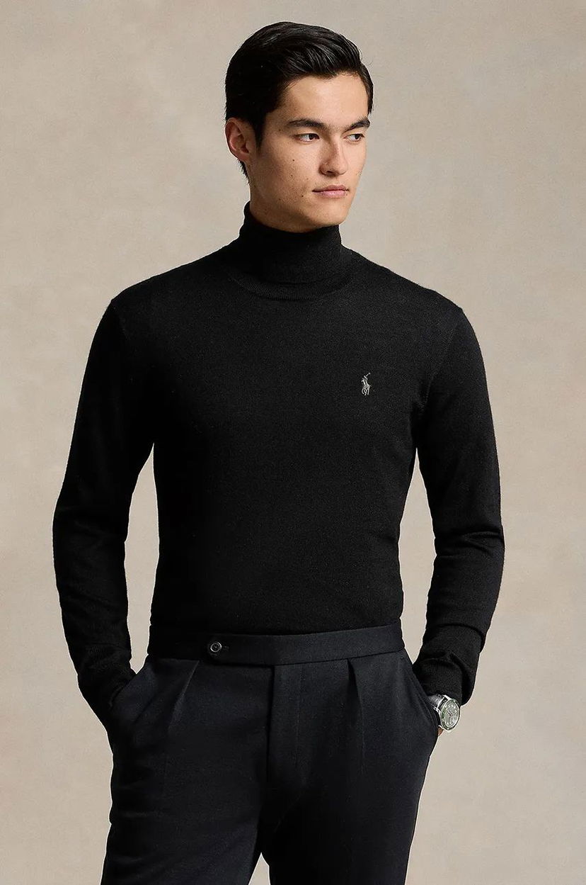 Cветр Polo by Ralph Lauren Turtleneck Sweater чорний | 710946145