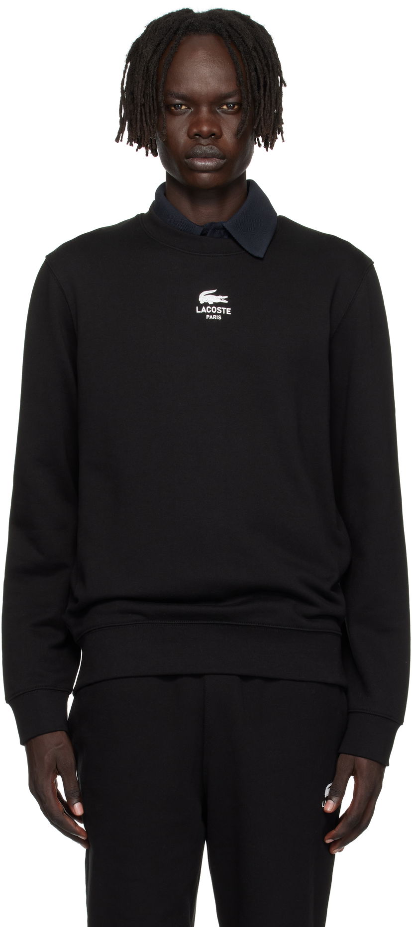 Світшоти Lacoste Lacoste Fleece Sweatshirt чорний | SH2736_031