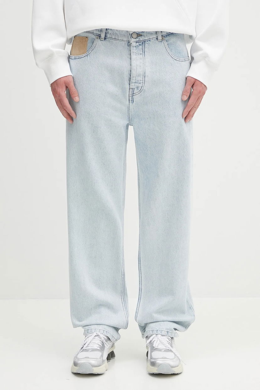 Джинси Drôle de Monsieur Drôle de Monsieur Le Jean DElavE Wide Leg Jeans Синій | PERM.BP199.CO123