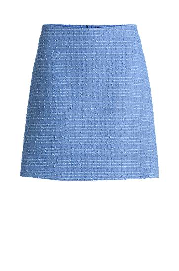 Спідниця BOSS Textured Bouclé Mini Skirt Синій | 50530995