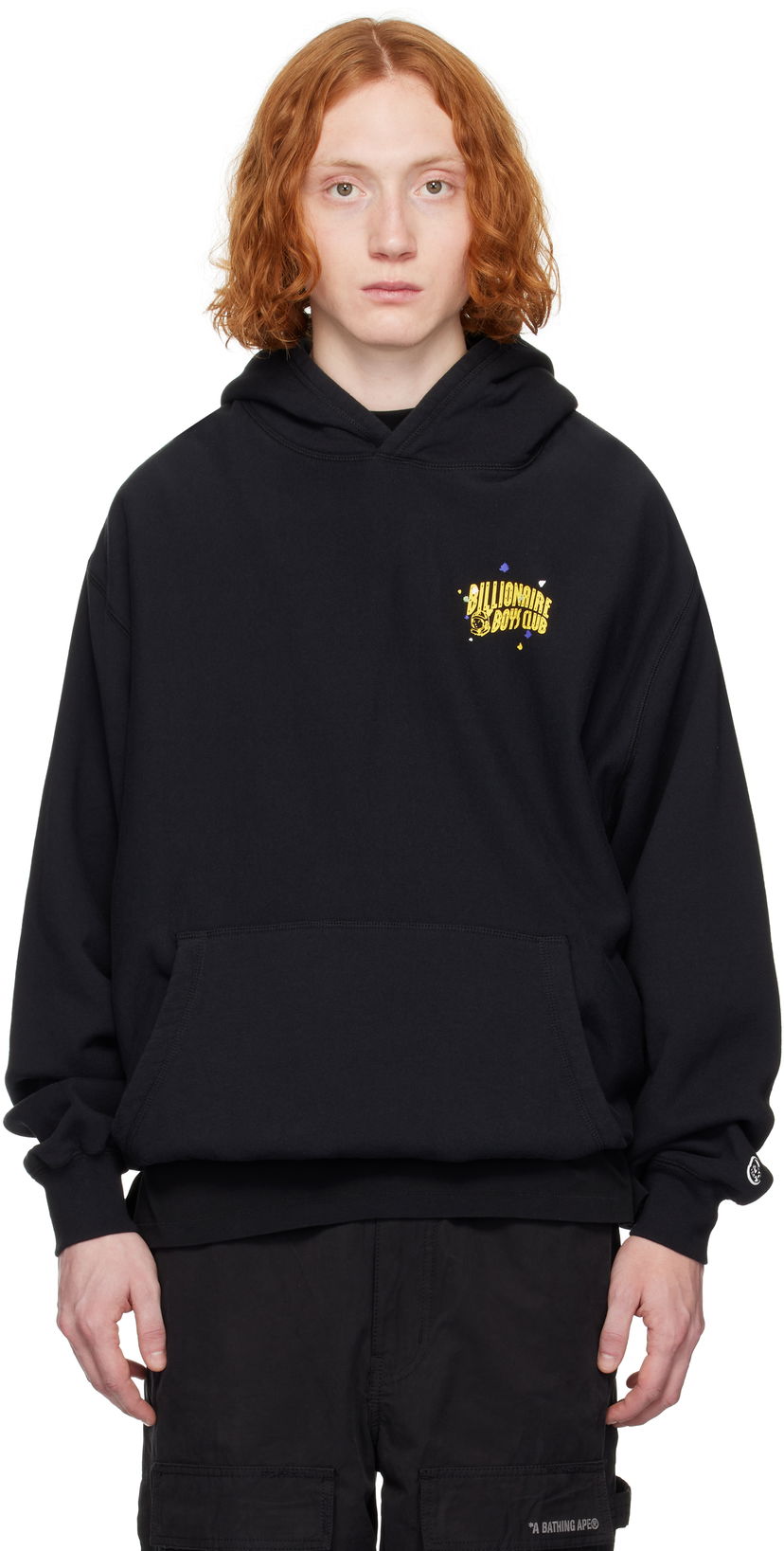 Світшоти BILLIONAIRE BOYS CLUB Billionaire Boys Club Oversized Arch Logo Popover Hoodie чорний | B24449