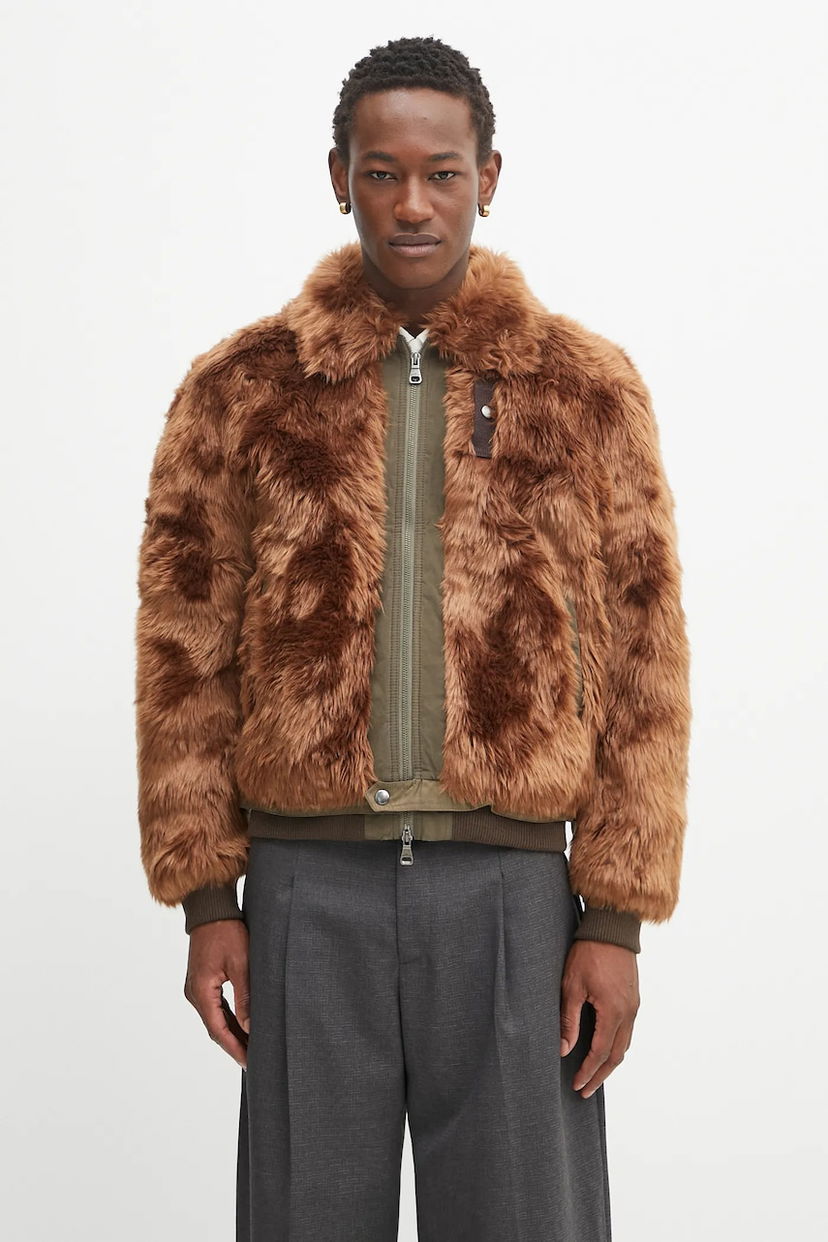 Куртка бомбер Andersson Bell Andersson Bell Flight Fur Bomber Jacket Коричневий | awa710u