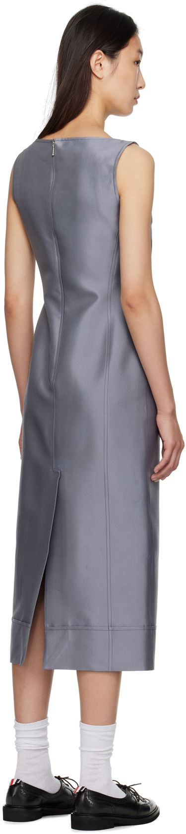 плаття Thom Browne Thom Browne Column Maxi Dress Сірий | FDSF20A-F0989, 2