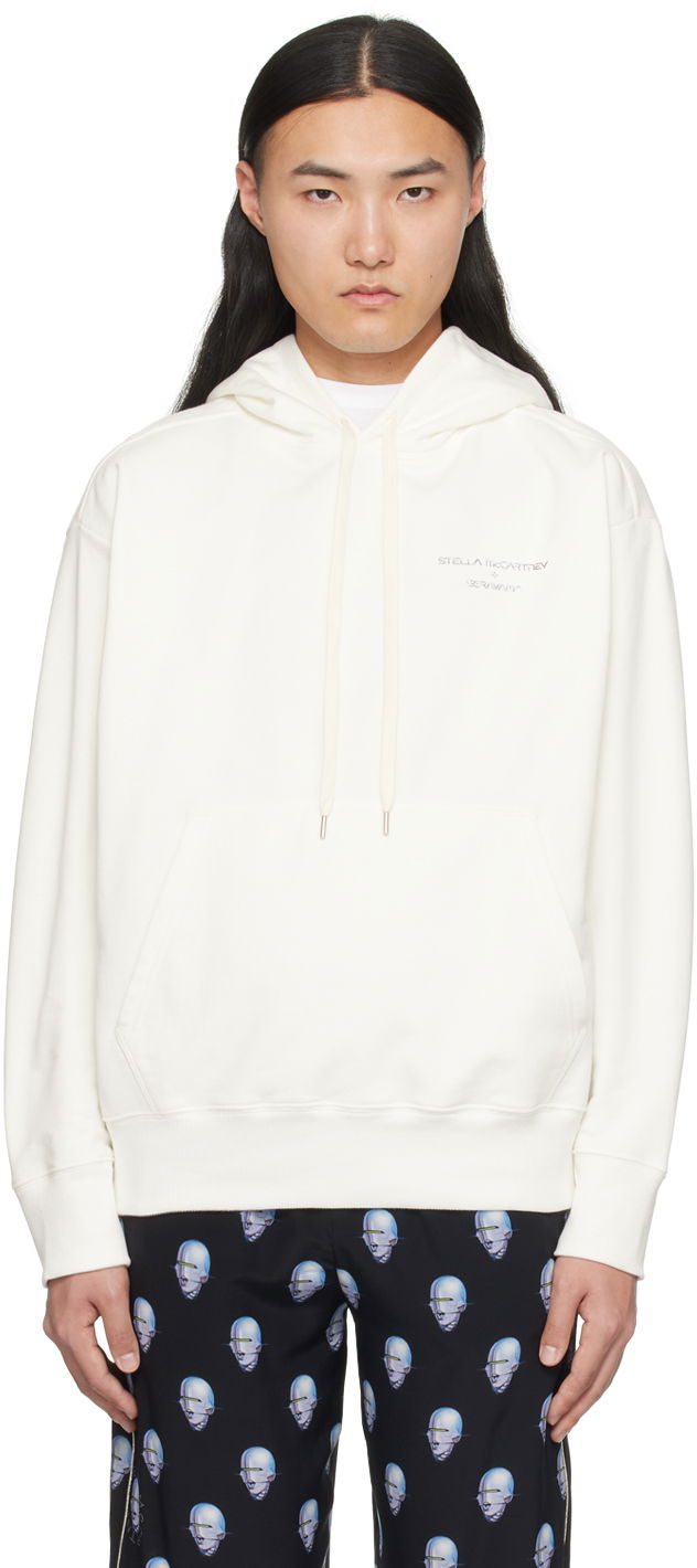 Світшоти Stella McCartney Stella McCartney Printed Hoodie білий | 6018463SPY76