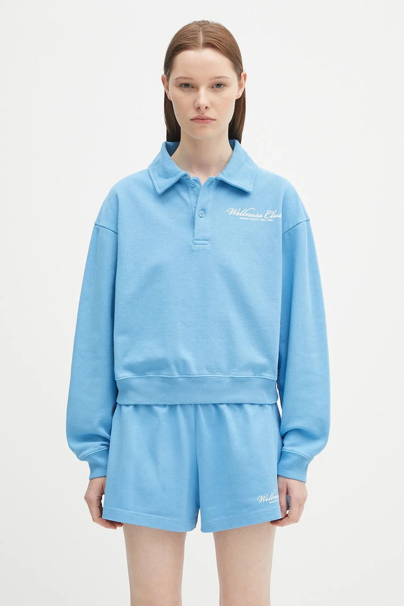 Світшоти Sporty & Rich Sporty & Rich Wellness Club Mc Polo Sweatshirt Синій | ST072620081BL24