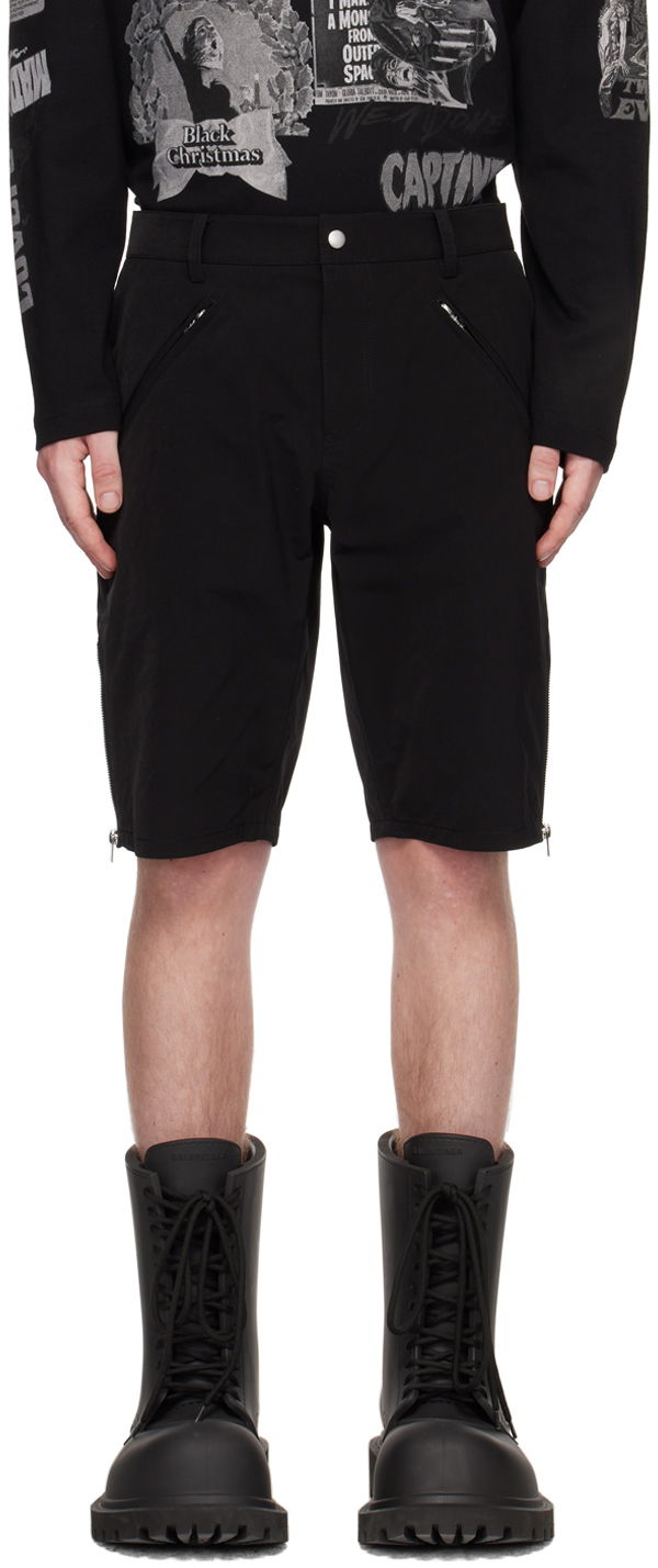 Шорти We11done We11done Biker Shorts чорний | WD-PT1-23-072-M-BK