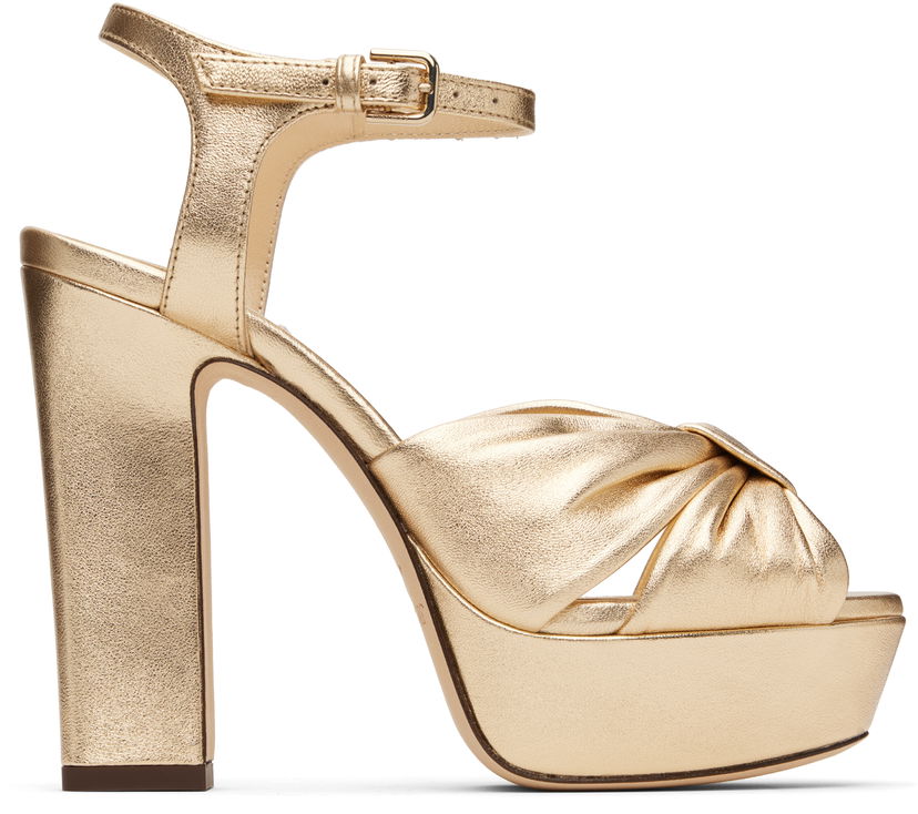 плаття Jimmy Choo Jimmy Choo Heloise 120 Heeled Sandals Металік | HELOISE 120