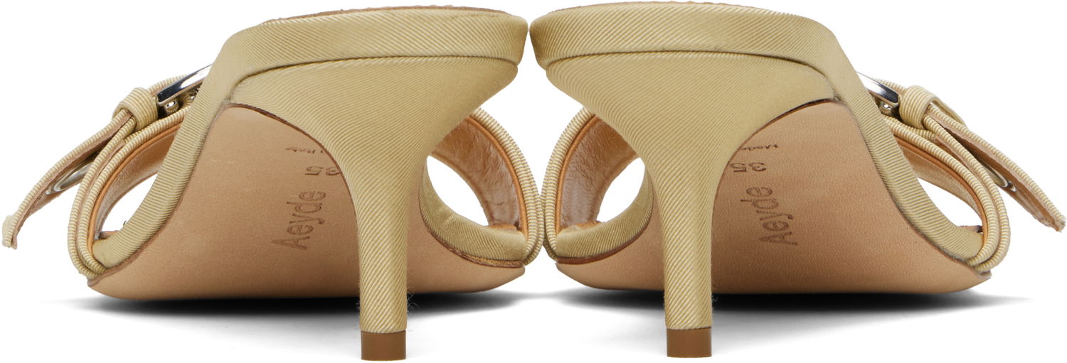 Аксесуари Aeyde Aeyde Ilvy Eyelet Grosgrain Mules бежевий | A11-HS-GAIS55TB188-SS25-957-069, 1