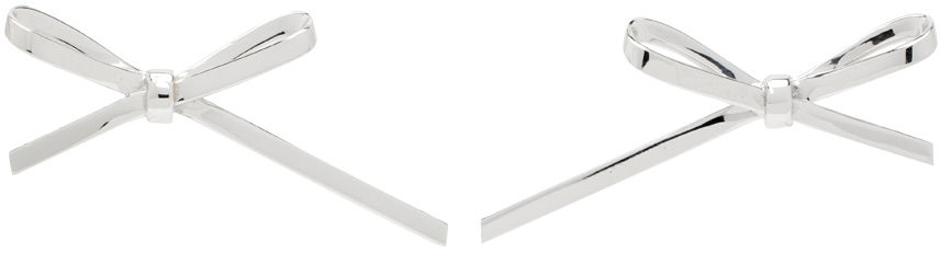 Сережки We11done We11done Bow Stud Earrings Металік | WD-AJ0-24-521-U-SV, 0
