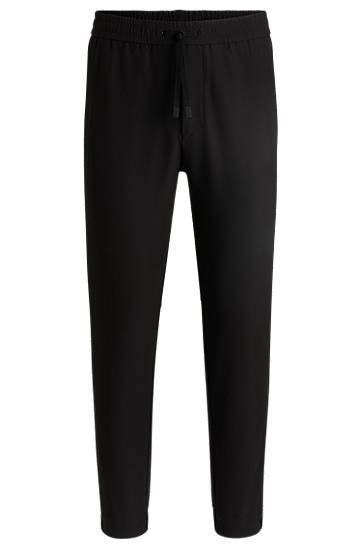 Спортивні штани BOSS Water-Repellent Tapered Stretch Trousers чорний | 50534313