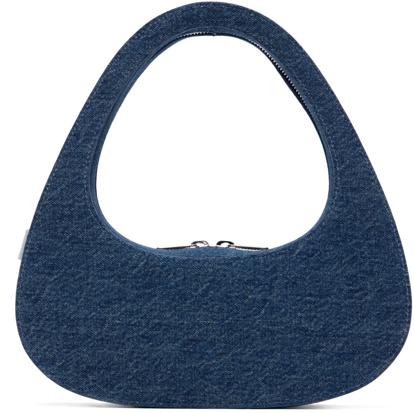 Сумочка Coperni Coperni Denim Baguette Swipe Bag Синій | COPBA04252