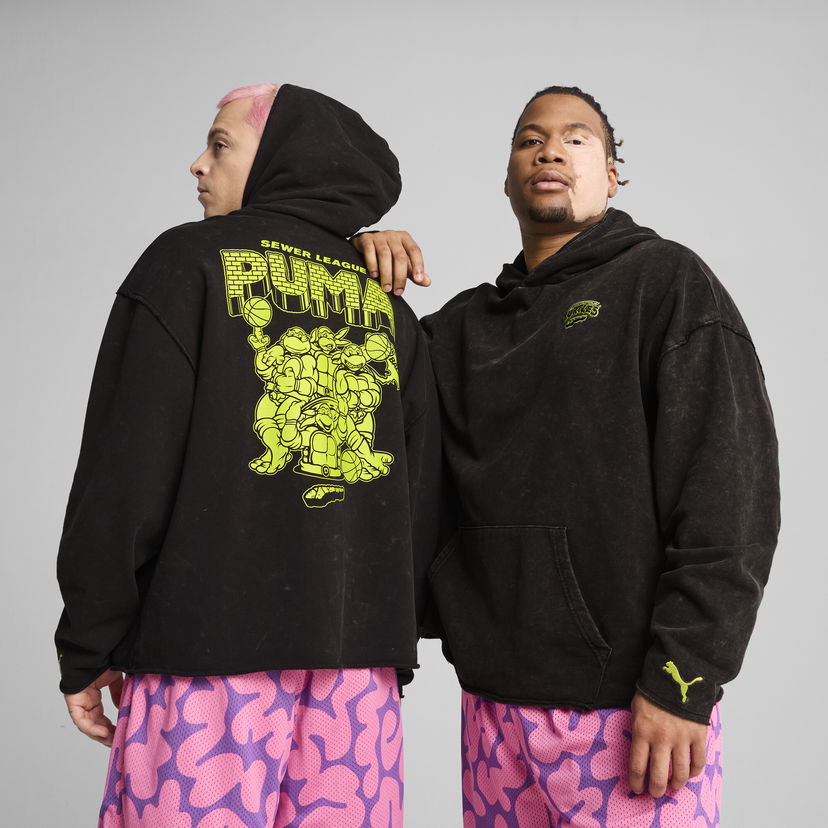 Світшоти Puma PUMA x TMNT Basketball Hoodie чорний | 630927_01