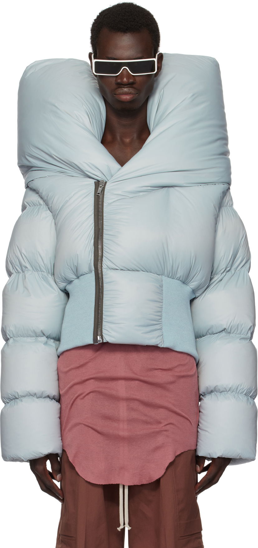 Пуховик Rick Owens Down Jacket Синій | RR02D6715 NPDX