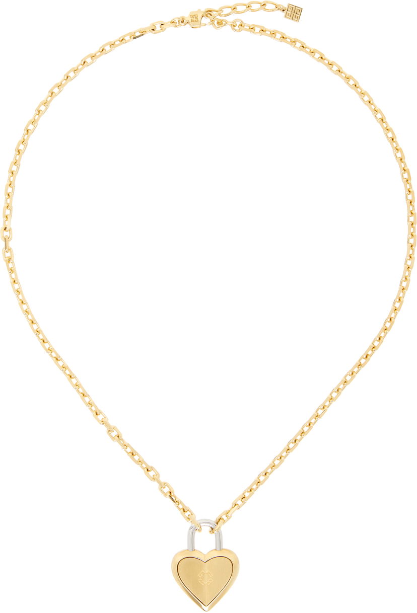 Кольє Givenchy Givenchy Heart Lock Pendant Necklace Металік | BF00RJF003711