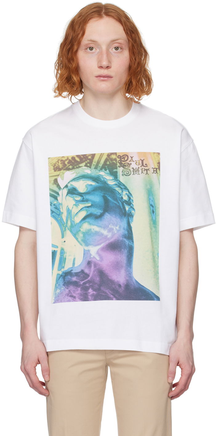 Футболка Paul Smith Paul Smith St Sebastian Graphic T-Shirt білий | M1R-110Y-MP4276-01