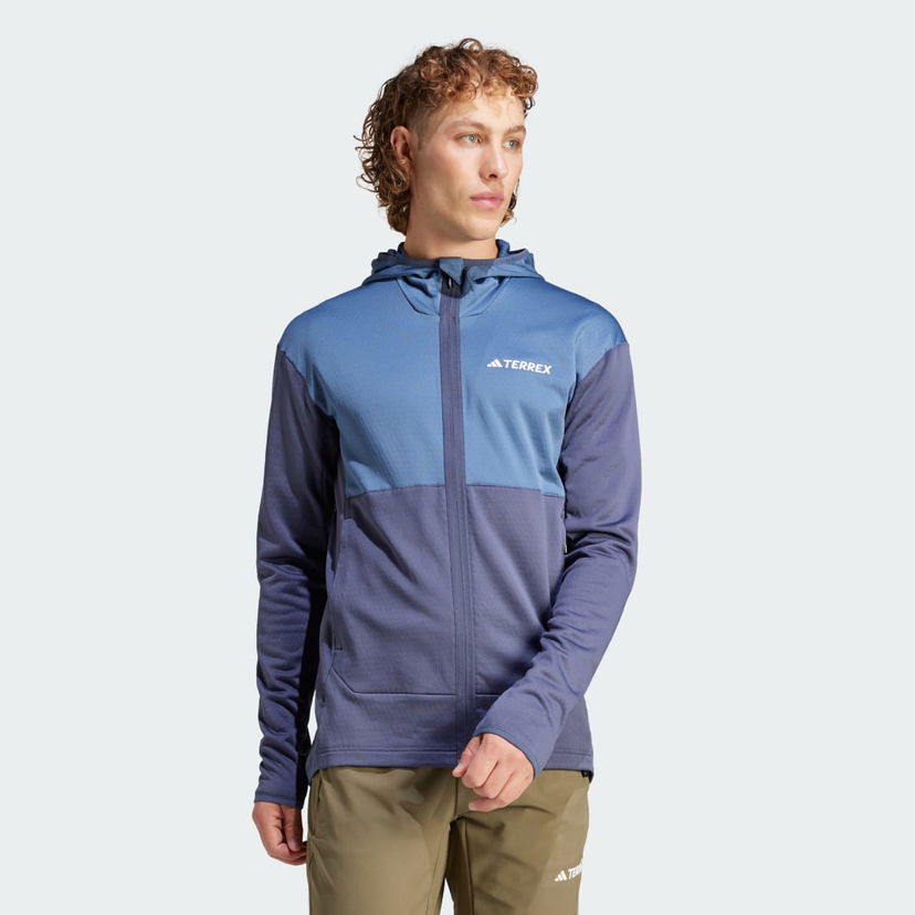 Куртка adidas Performance adidas TERREX TERREX XPERIOR LIGHT FLEECE HOODED темно-синій | IP3678