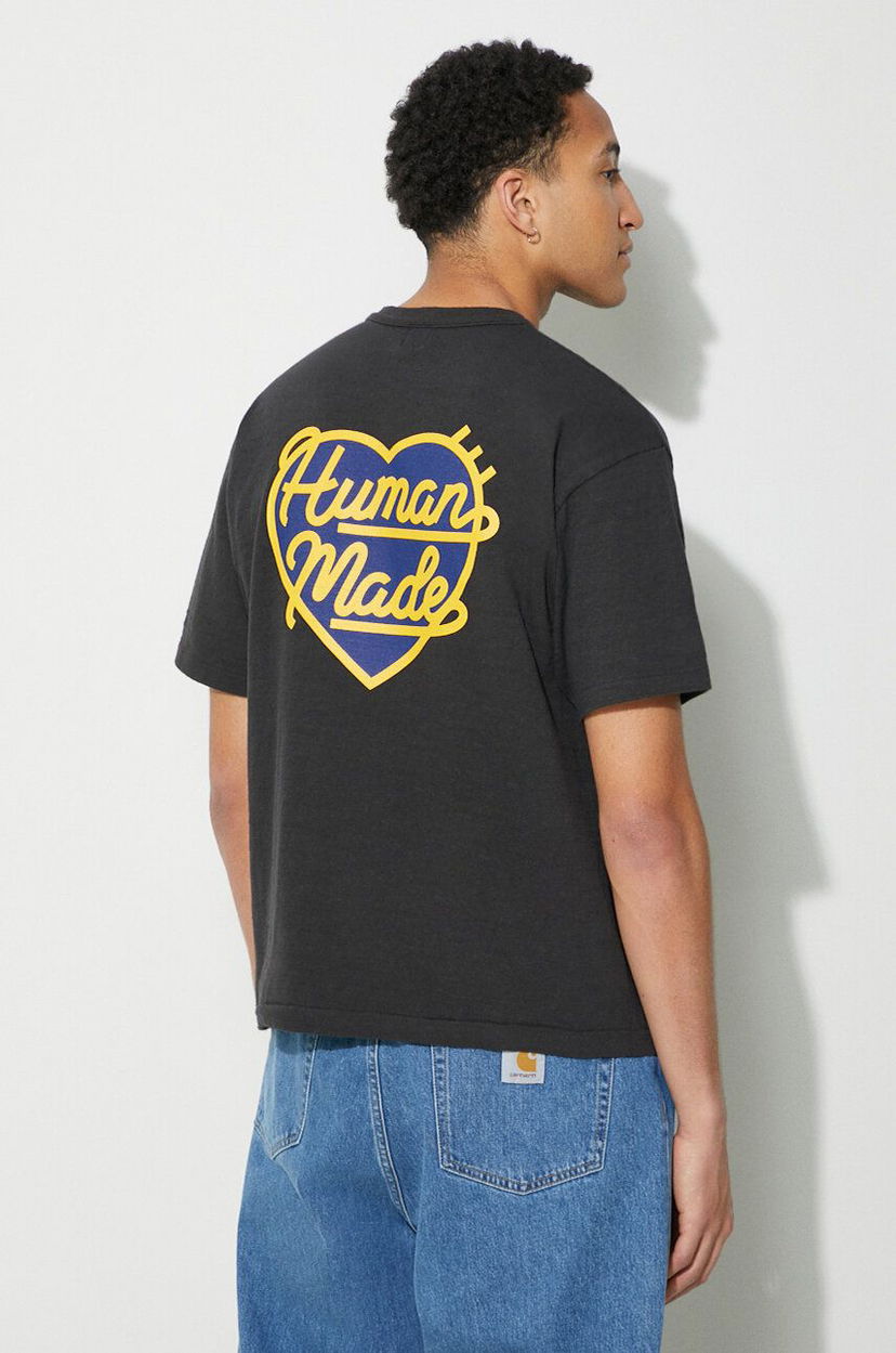 Футболка Human Made Heart Badge Graphic T-Shirt чорний | HM27CS002