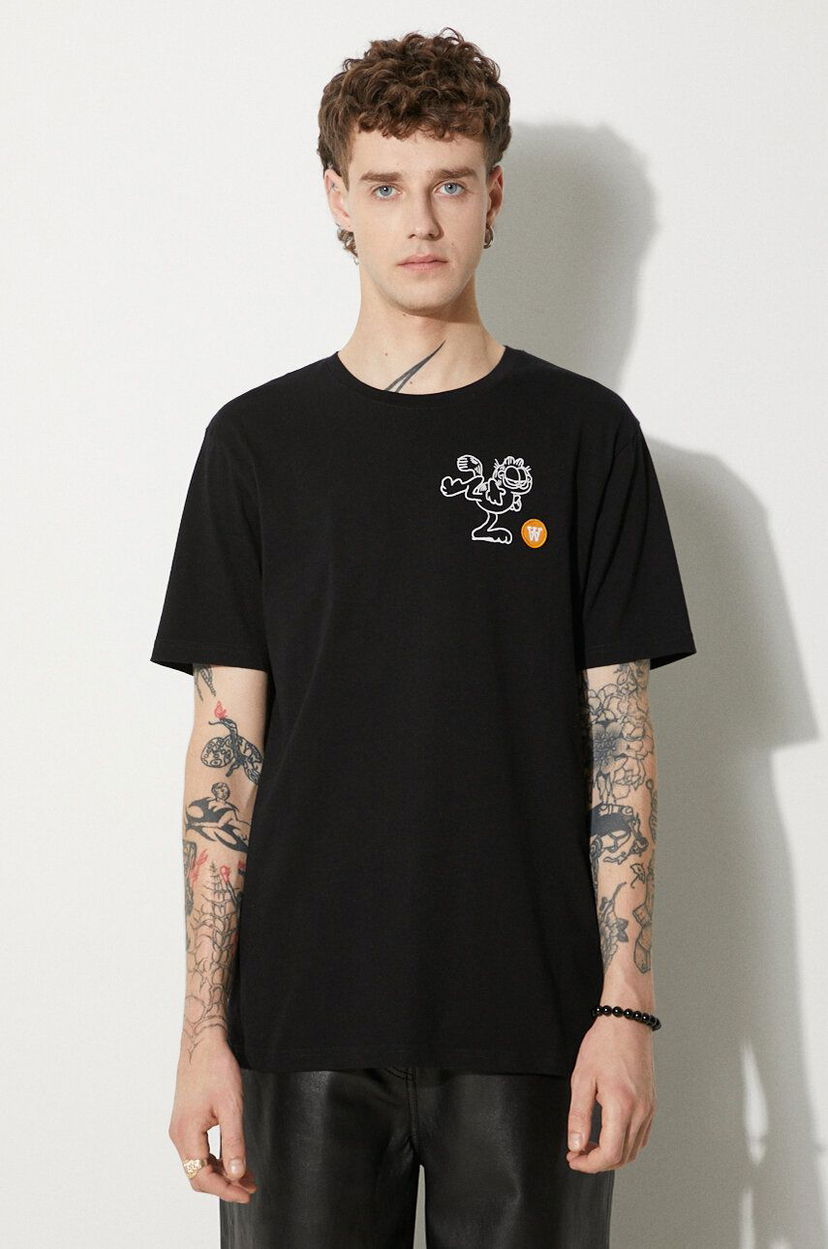 Футболка WOOD WOOD Ace x Garfield Print T-shirt чорний | 30045705.2222