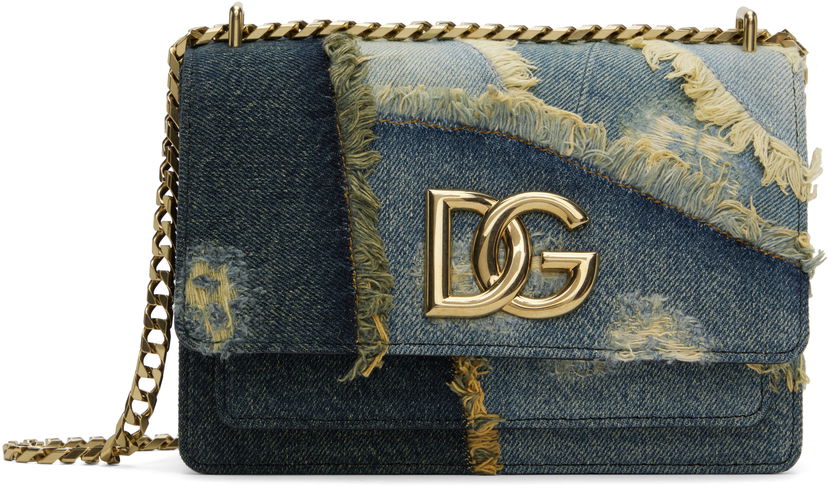 Сумка Dolce & Gabbana Crossbody Bag With Logo Синій | BB7599 A9U75