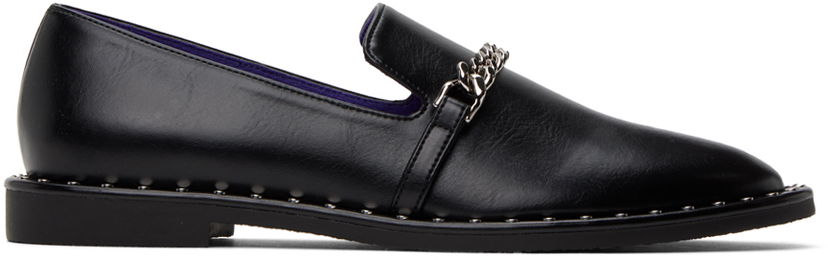 Кросівки та взуття Stella McCartney Falabella Chain Loafers чорний | 810298W0U70