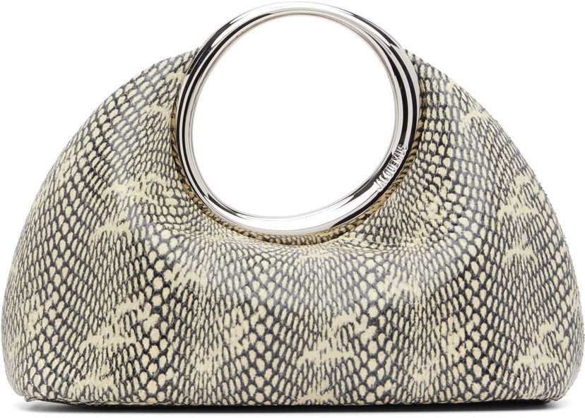 Сумочка Jacquemus Jacquemus 'The small Calino' Snakeskin Hobo Bag бежевий | 25E241BA395-3233