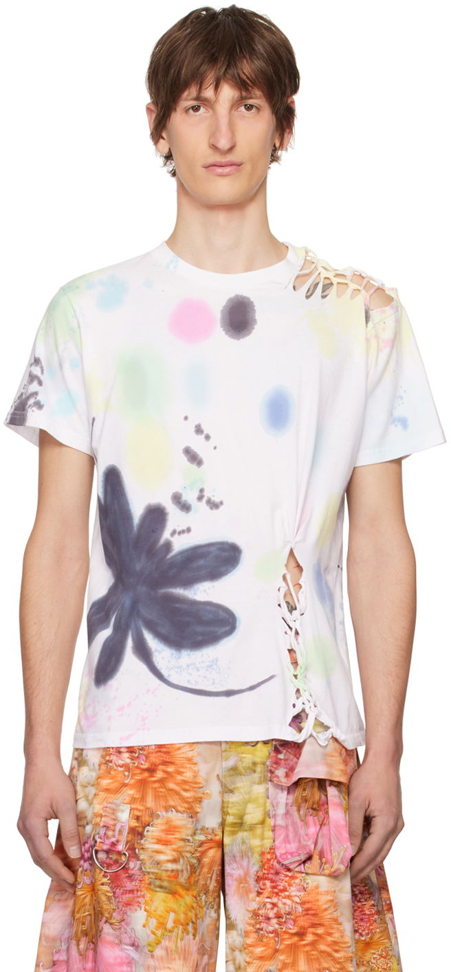 Футболка Collina Strada Collina Strada Nash Graphic Print T-Shirt білий | XX3383
