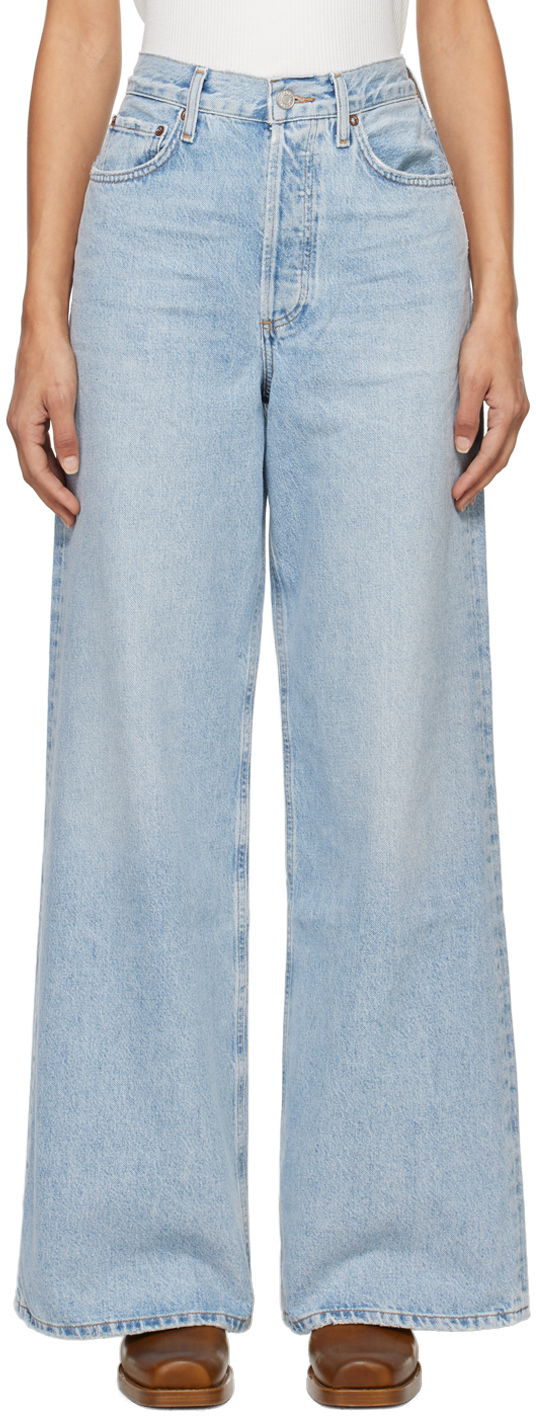 Джинси AGOLDE High Rise Wide Leg Jeans Синій | A198-1601