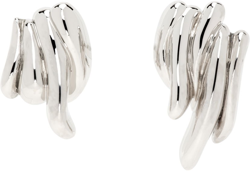 Сережки Jil Sander Silver Mismatched Earrings Металік | J12VG0205_P6959