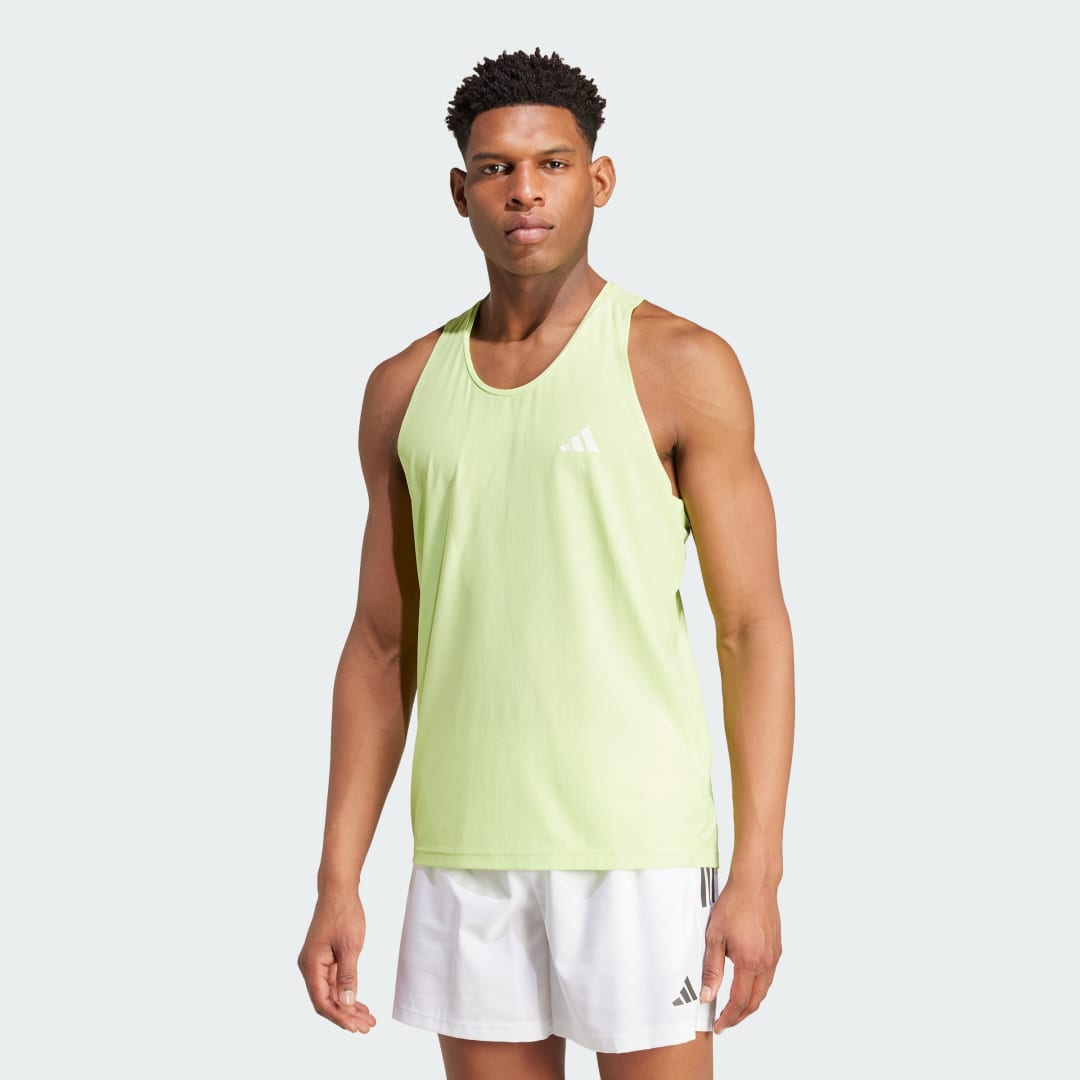 Безрукавка adidas Performance Lightweight Running Tank Top Зелений | IV5437, 1
