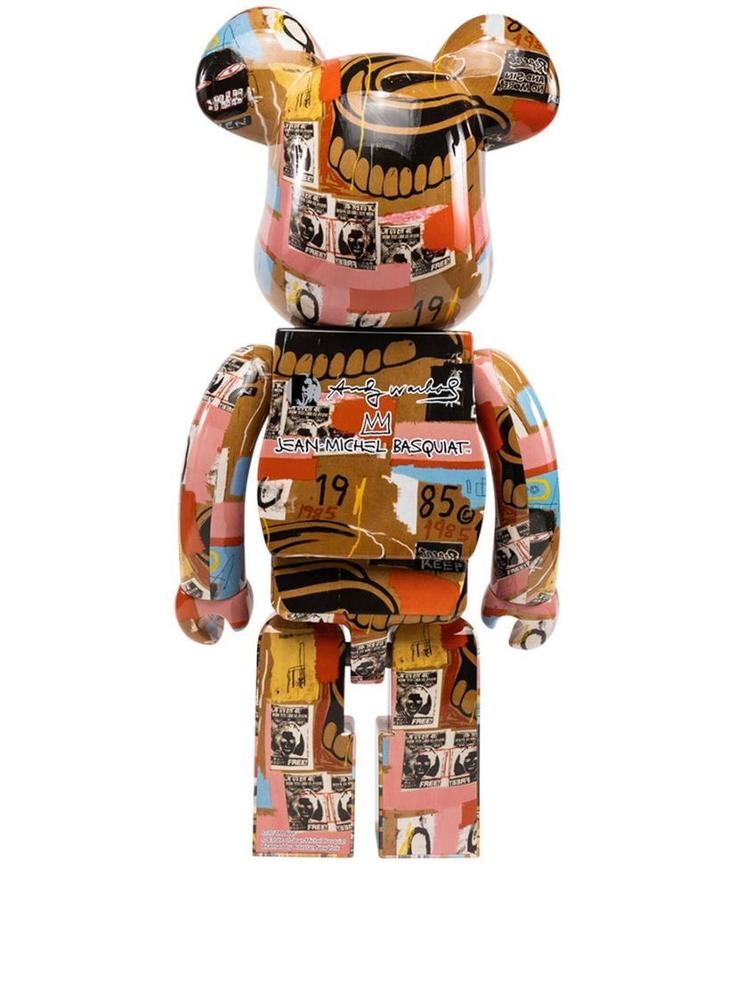 Колекційний Medicom Toy Andy Warhol x Jean Michel Basquiat BE@RBRICK figure - Multicolour бежевий | 453095659495818601334