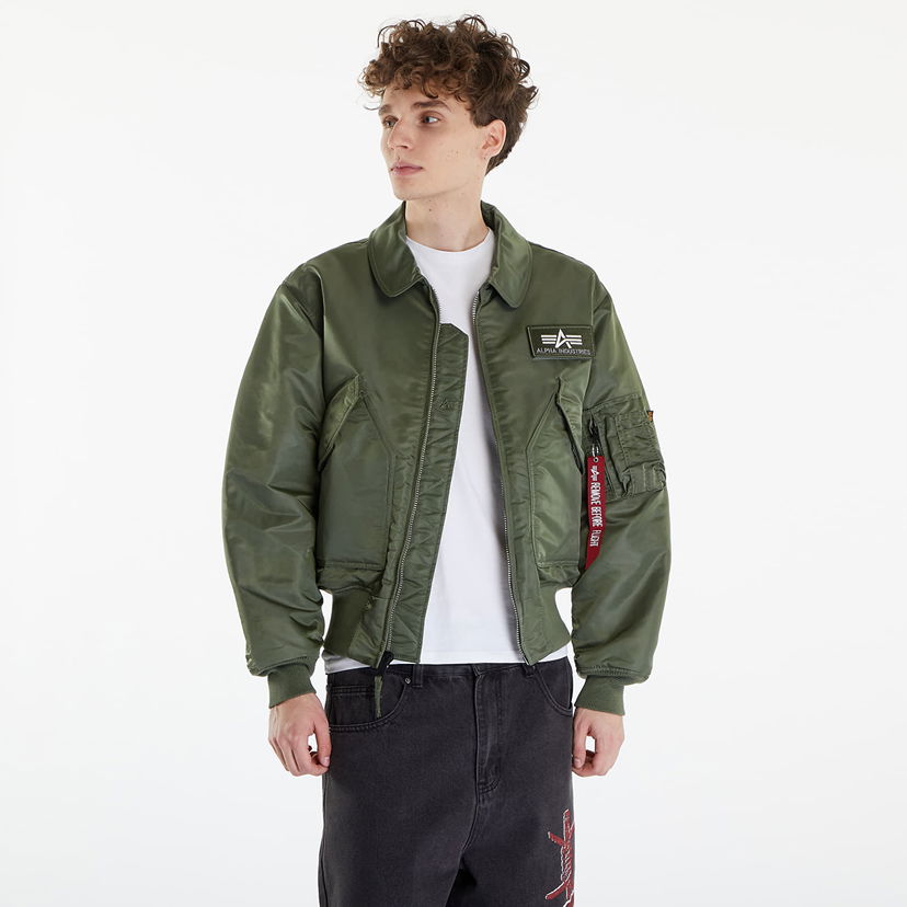 Куртка бомбер Alpha Industries CWU 45 Heritage Sage Green Зелений | 100102 01