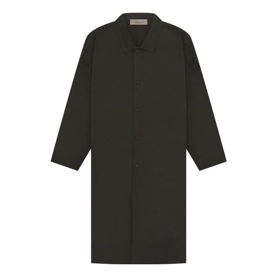 Пальто Fear of God Fear of God Essentials SS23 Long Coat чорний | FOG-SS23-049, 0
