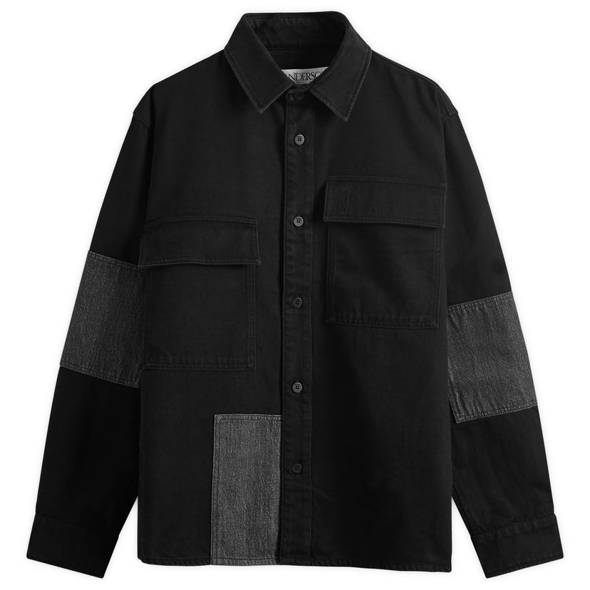 Куртка JW Anderson Patchwork Overshirt чорний | DS0008-PG1594-999
