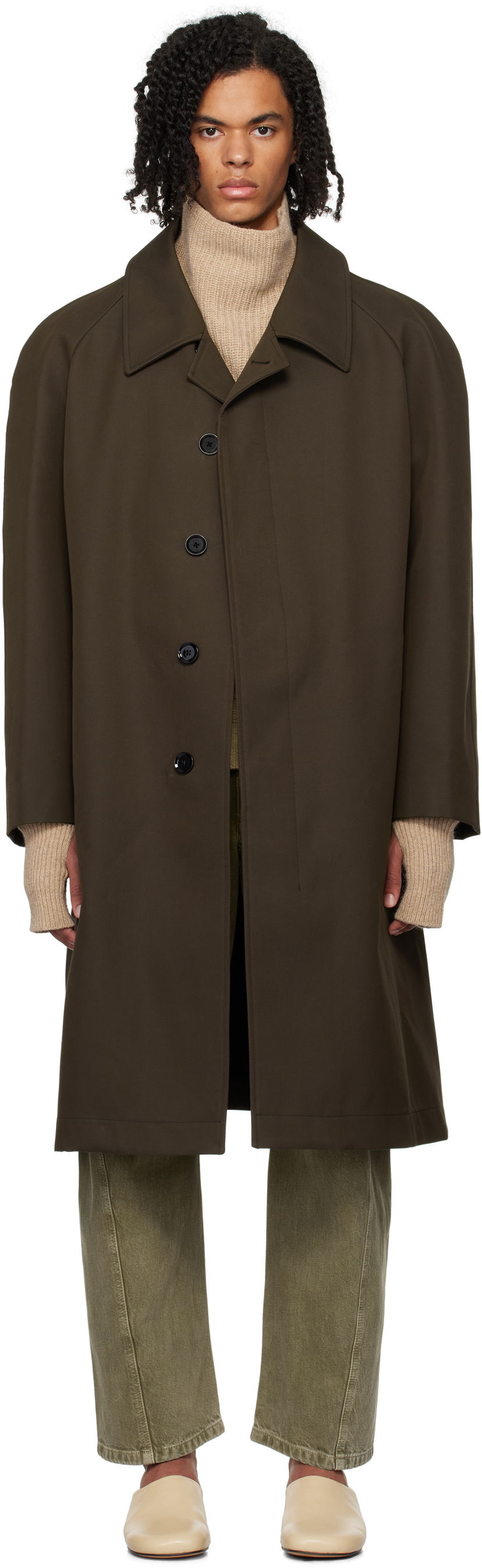 Пальто LEMAIRE Lemaire Car Coat Коричневий | CO1066 LF1297