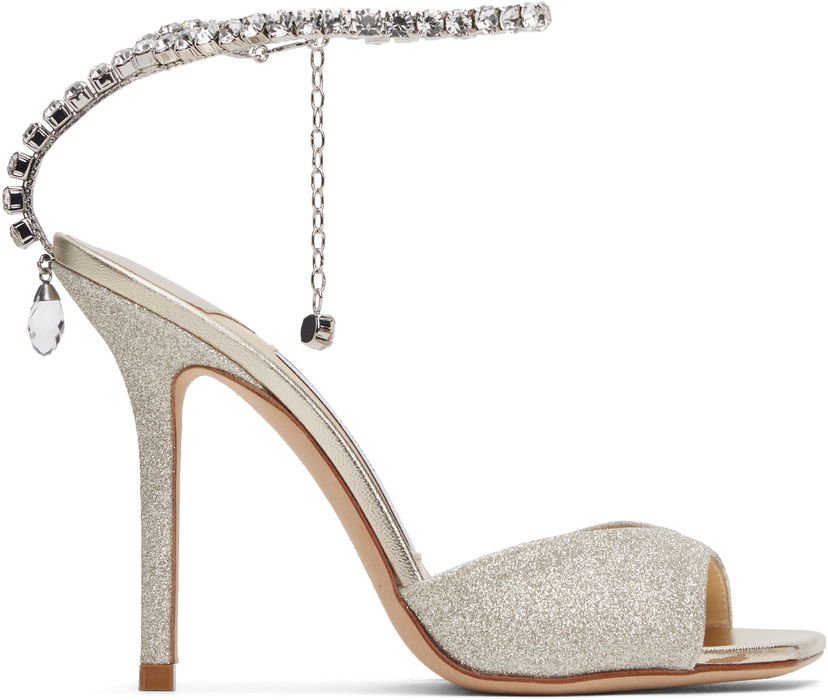 Догляд за взуттям Jimmy Choo Jimmy Choo Saeda 100 Heeled Sandals Металік | SAEDA SANDAL 100
