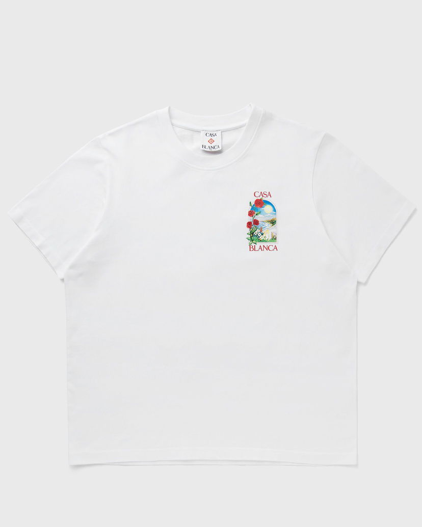 Футболка Casablanca LA Days Printed T-Shirt, Size XL білий | MS25-JTS-001-12