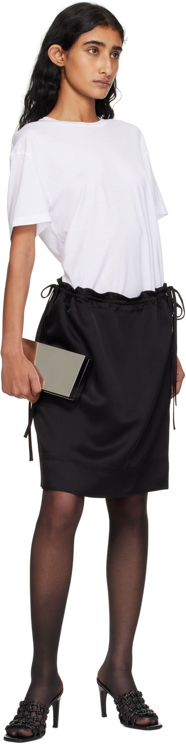 Спідниця TOTEME TOTEME Drawstring Satin Miniskirt чорний | 253-WRB0281-FB0382, 3