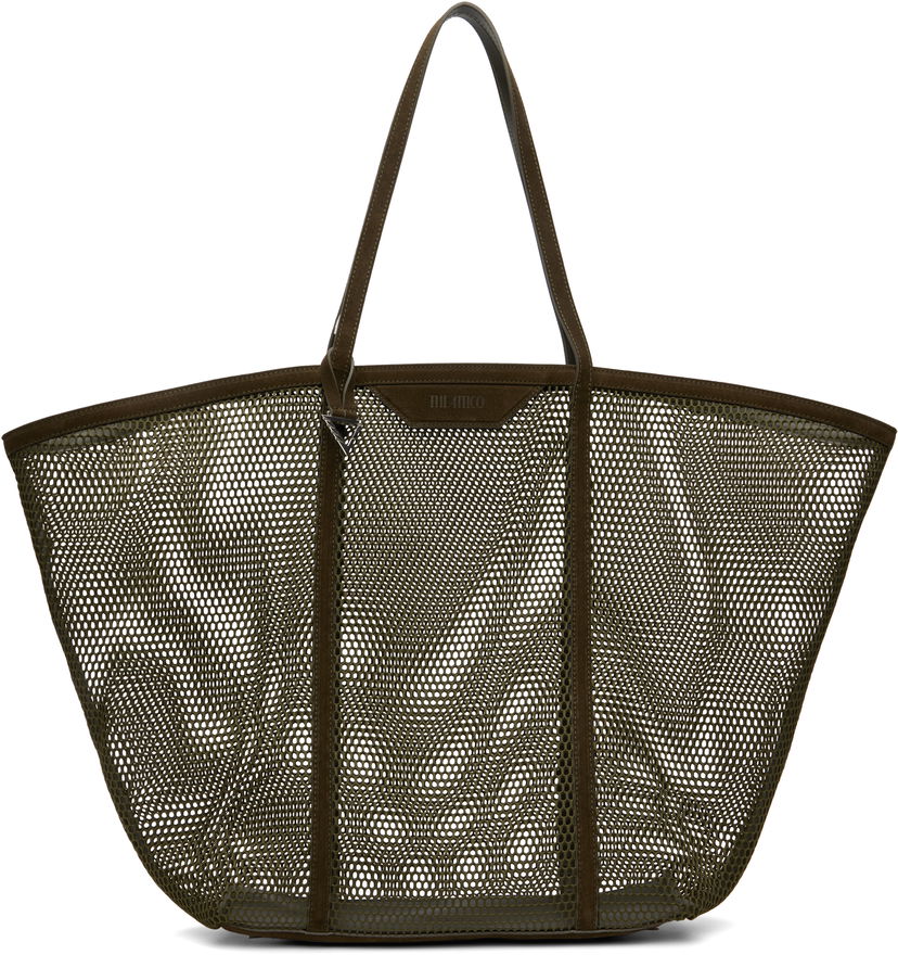 сумка-тоут The Attico The Attico Via del Mare Mesh Tote Зелений | SPEWAH53 E102