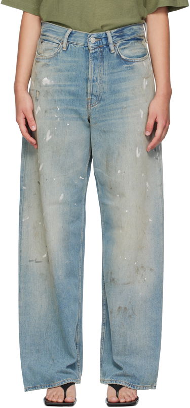Джинси Acne Studios Acne Studios 1981 U Paint Splatter Jeans Синій | C00096-, 0