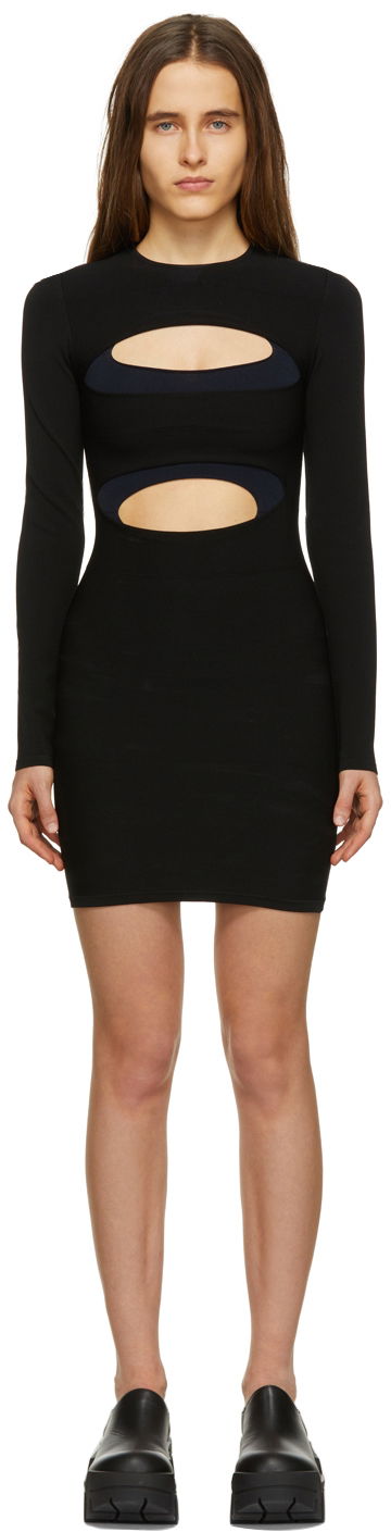 плаття Dion Lee Dion Lee Double Hosiery Mini Dress чорний | A7536R22