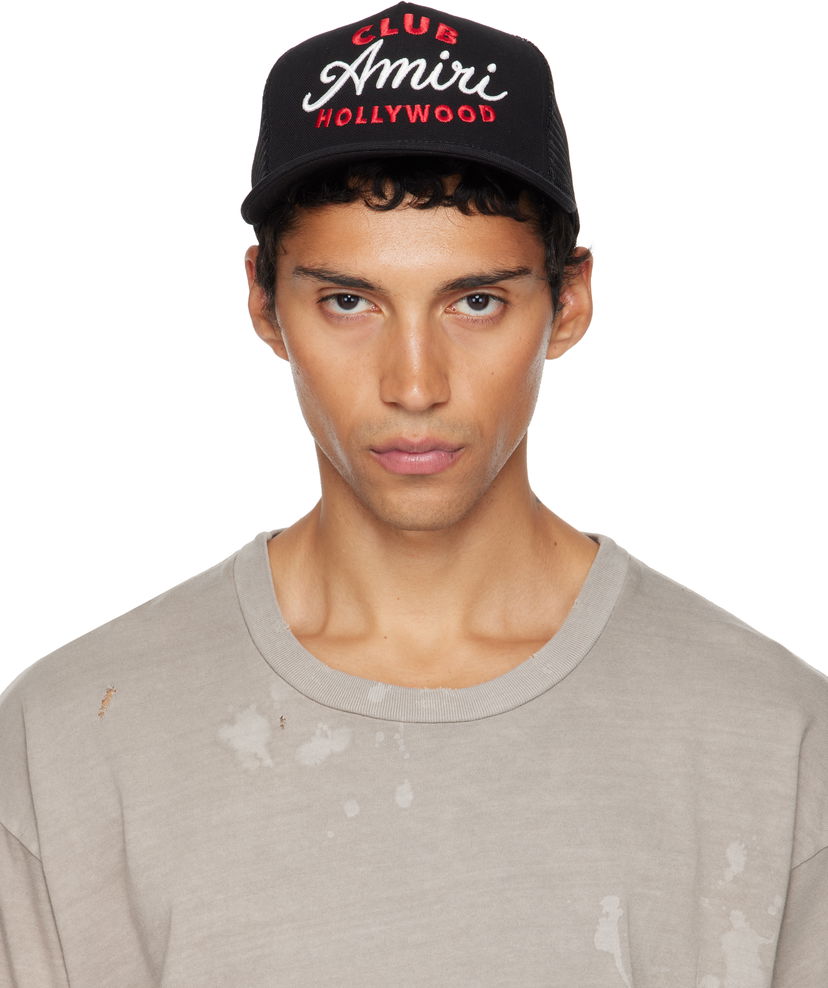 Кепка AMIRI AMIRI 'Club' Trucker Cap чорний | AMHATR1036