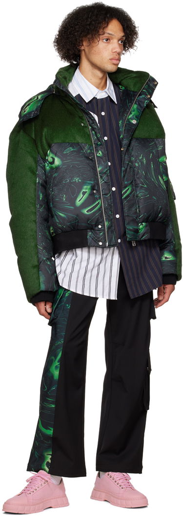 Пуховик Feng Chen Wang Feng Chen Wang Lacquerware Down Jacket Зелений | FUF14JK06, 3