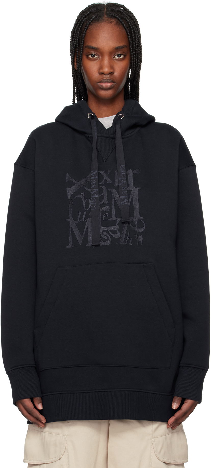 Світшоти Max Mara Max Mara Musa Hoodie чорний | 2519921011600