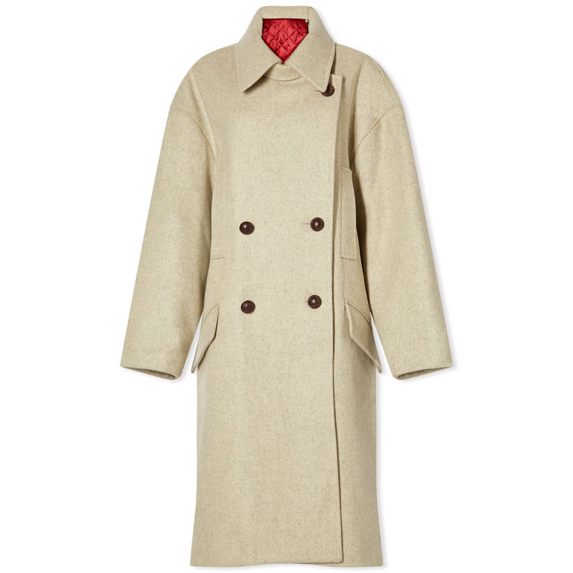 Пальто ISABEL MARANT Fabiola Caban Coat бежевий | MA0161FA-A4D05I-23SD