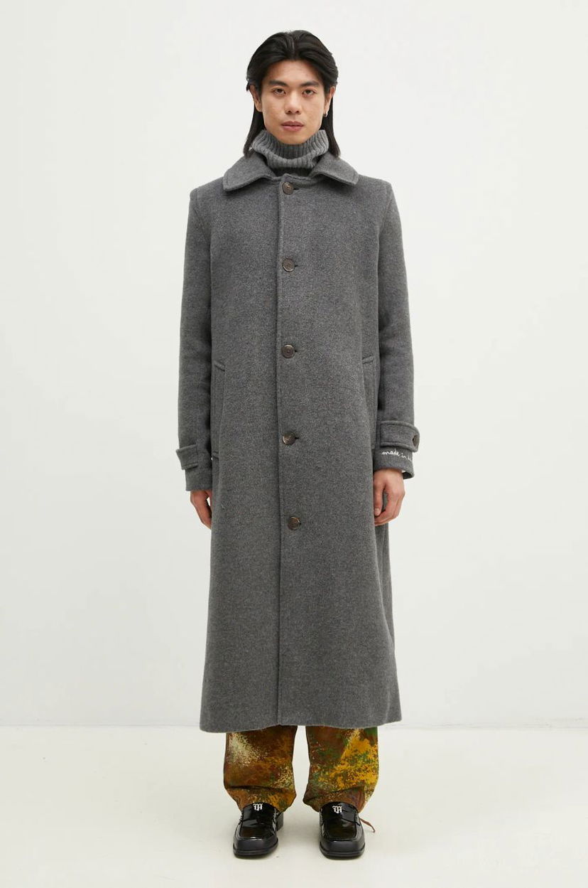 Пальто Fiorucci Fiorucci Wool Coat Сірий | U01FMOCO244WO01GY01